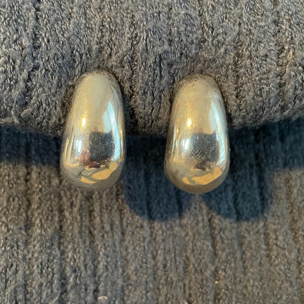 Simon Sebbag Sterling Silver Clip Earrings